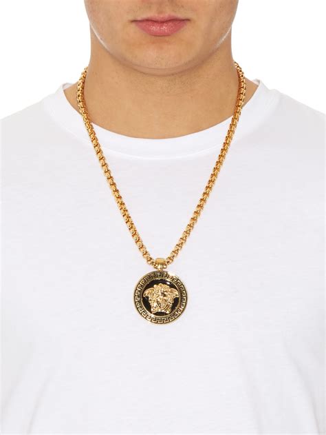 versace pendant mens|versace necklace real.